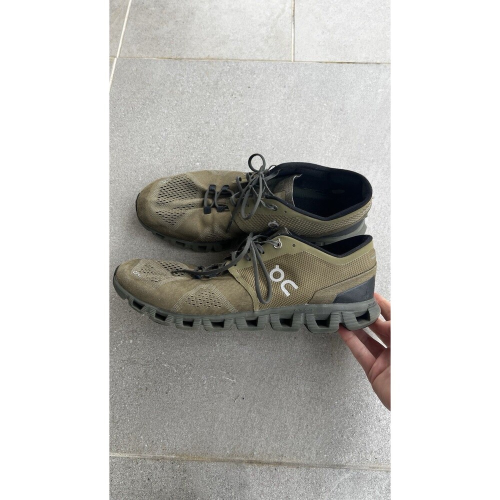 On Cloud X 3 Running Shoes OC Olive Fir Green Men's Size 11.5 Sneakers Athletic